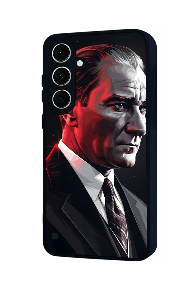 Samsung Galaxy S24 FE Uyumlu Mustafa Kemal Ataturk Tasarımlı Glossy Premium Kılıf