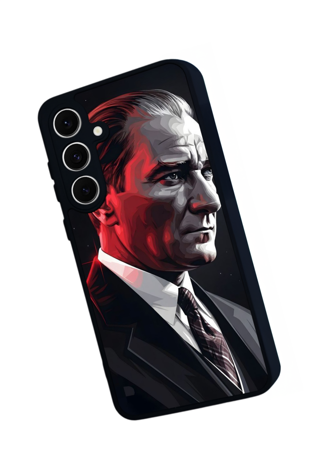 Samsung Galaxy S24 FE Uyumlu Mustafa Kemal Ataturk Tasarımlı Glossy Premium Kılıf