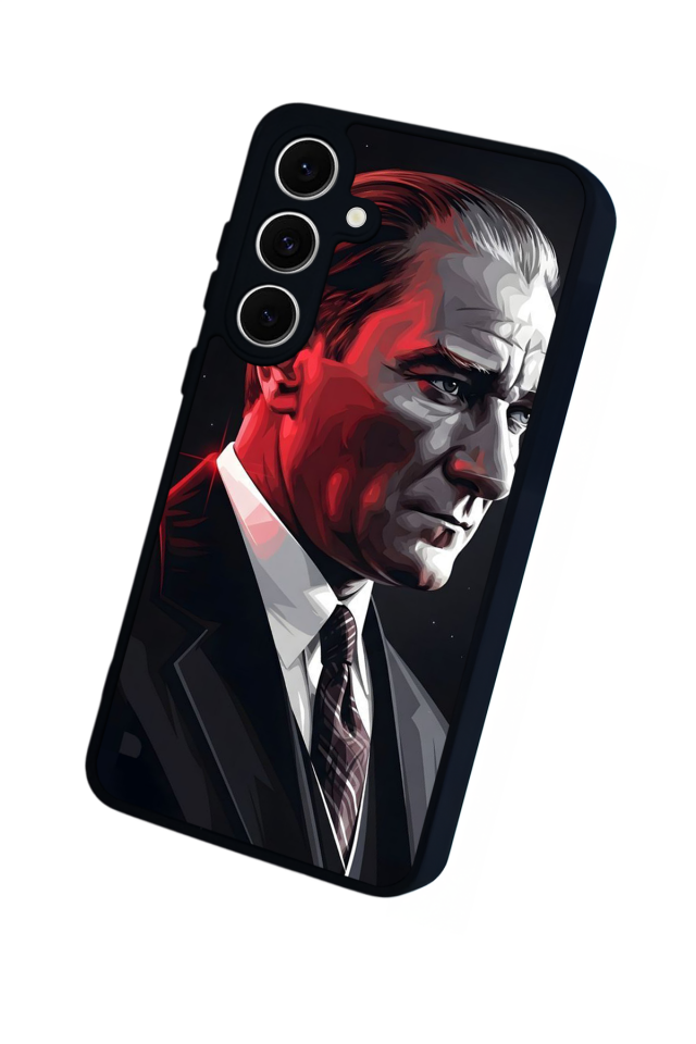 Samsung Galaxy S24 FE Uyumlu Mustafa Kemal Ataturk Tasarımlı Glossy Premium Kılıf
