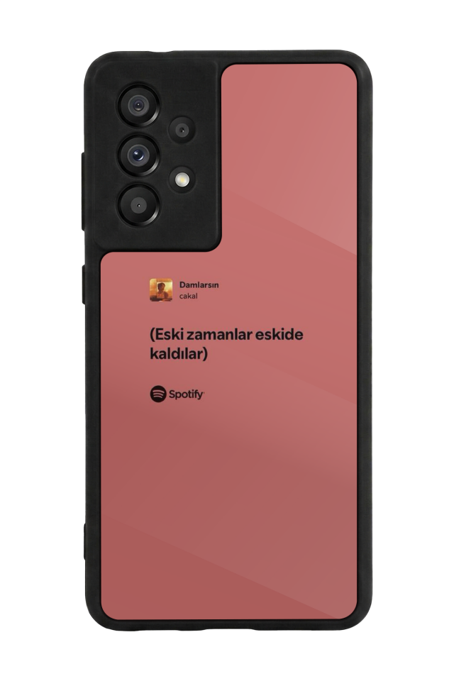 Samsung Galaxy A73 Uyumlu Sarki Sozleri Tasarımlı Glossy Premium Kılıf