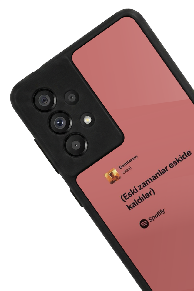 Samsung Galaxy A73 Uyumlu Sarki Sozleri Tasarımlı Glossy Premium Kılıf