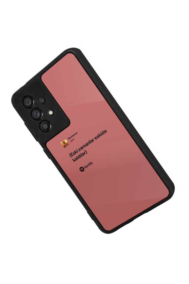 Samsung Galaxy A73 Uyumlu Sarki Sozleri Tasarımlı Glossy Premium Kılıf