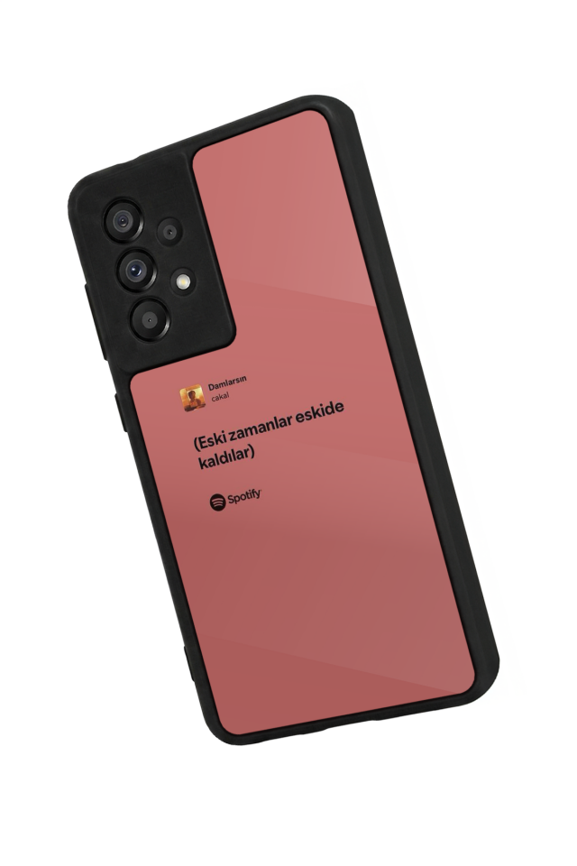 Samsung Galaxy A73 Uyumlu Sarki Sozleri Tasarımlı Glossy Premium Kılıf