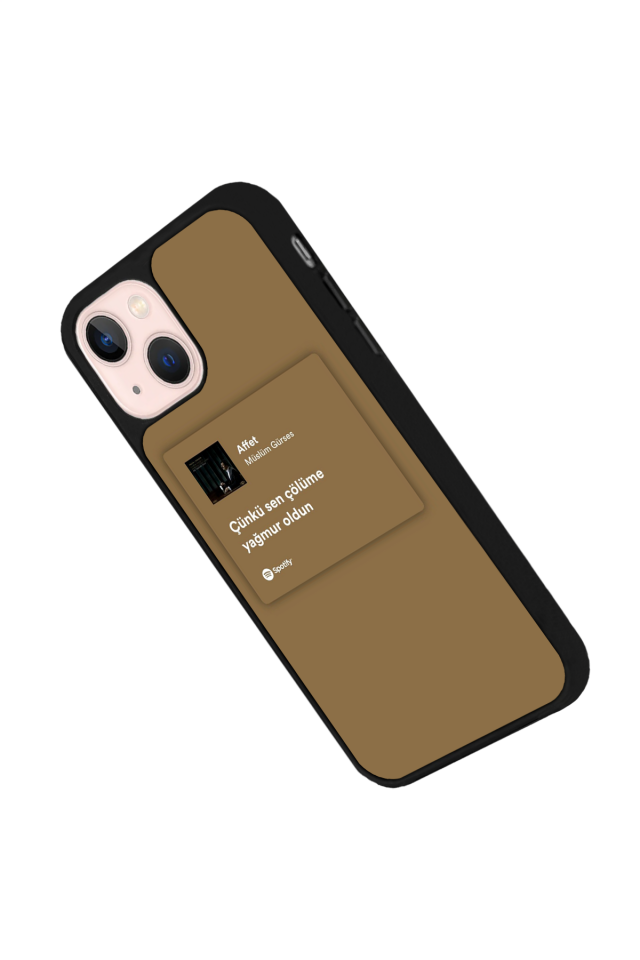 iPhone 14 Plus Uyumlu Sarki Sozleri Tasarımlı Glossy Premium Kılıf