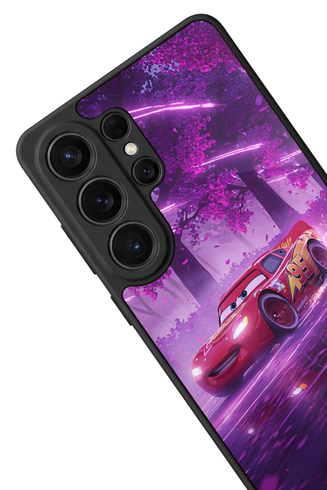 Samsung Galaxy S26 Ultra Uyumlu Şimsek McQueen Tasarımlı Glossy Premium Kılıf