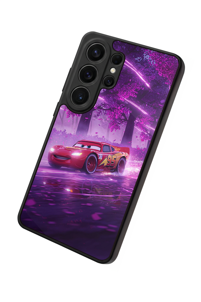 Samsung Galaxy S26 Ultra Uyumlu Şimsek McQueen Tasarımlı Glossy Premium Kılıf