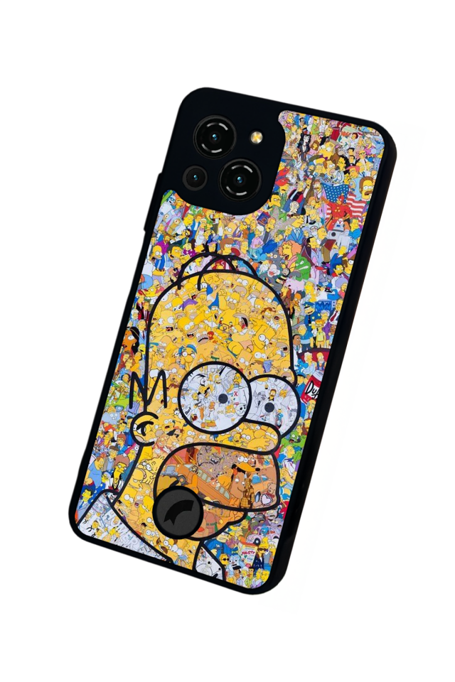 Reeder S23 Pro Max Uyumlu The Simpsons Tasarımlı Glossy Premium Kılıf