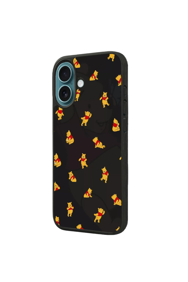 iPhone 16 Plus Uyumlu Winnie Tasarımlı Glossy Premium Kılıf