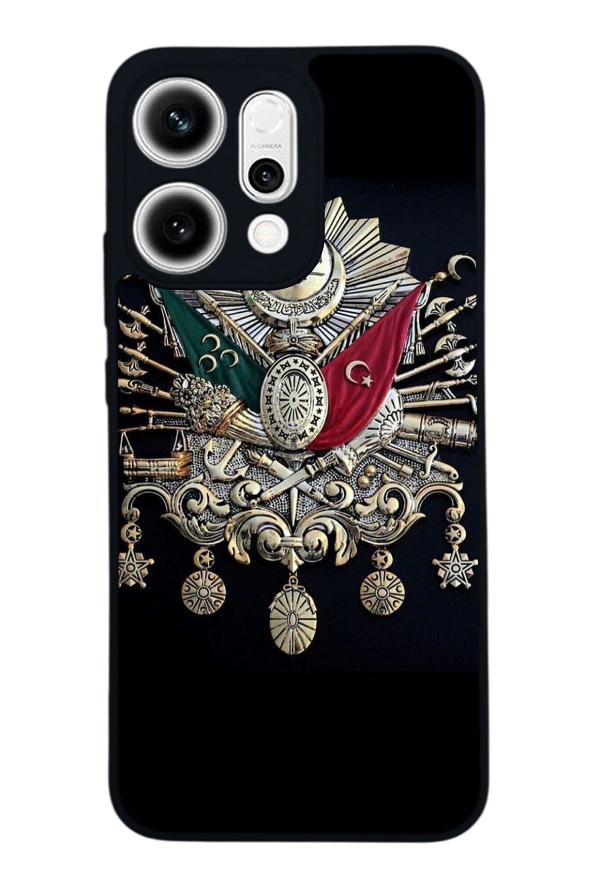 Oppo Reno 14 Uyumlu Osmanli Tugrasi Tasarımlı Glossy Premium Kılıf
