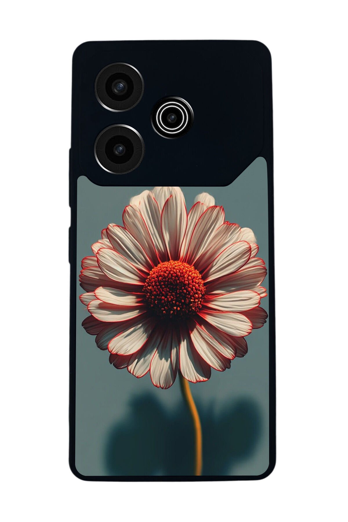 Tecno Pova 6 Uyumlu Cicek Tasarımlı Glossy Premium Kılıf