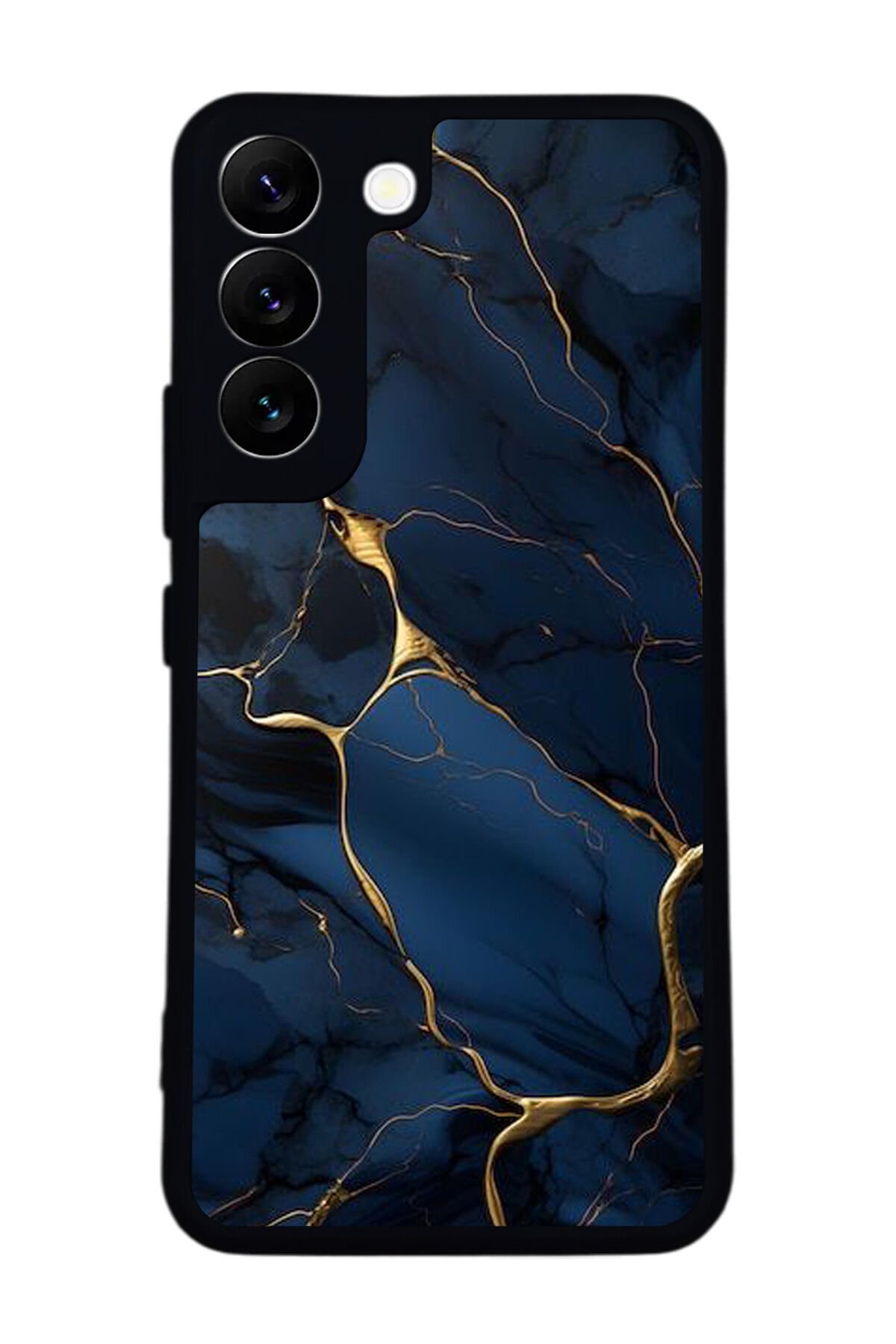 Samsung Galaxy S22 Uyumlu Mermer Marble Tasarımlı Glossy Premium Kılıf