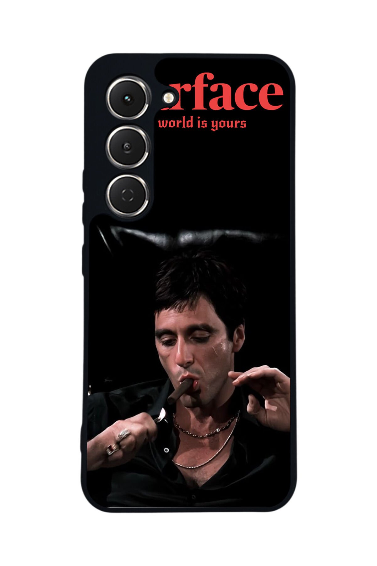Tecno Spark 40 Pro Uyumlu Scarface Tasarımlı Glossy Premium Kılıf
