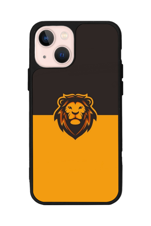 iPhone 13/14 Uyumlu Aslan Tasarımlı Glossy Premium Kılıf