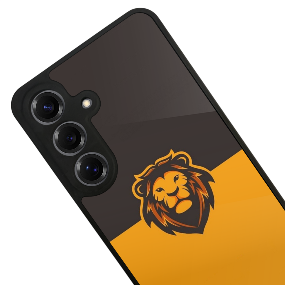 Samsung Galaxy S25 Uyumlu Aslan Tasarımlı Glossy Premium Kılıf