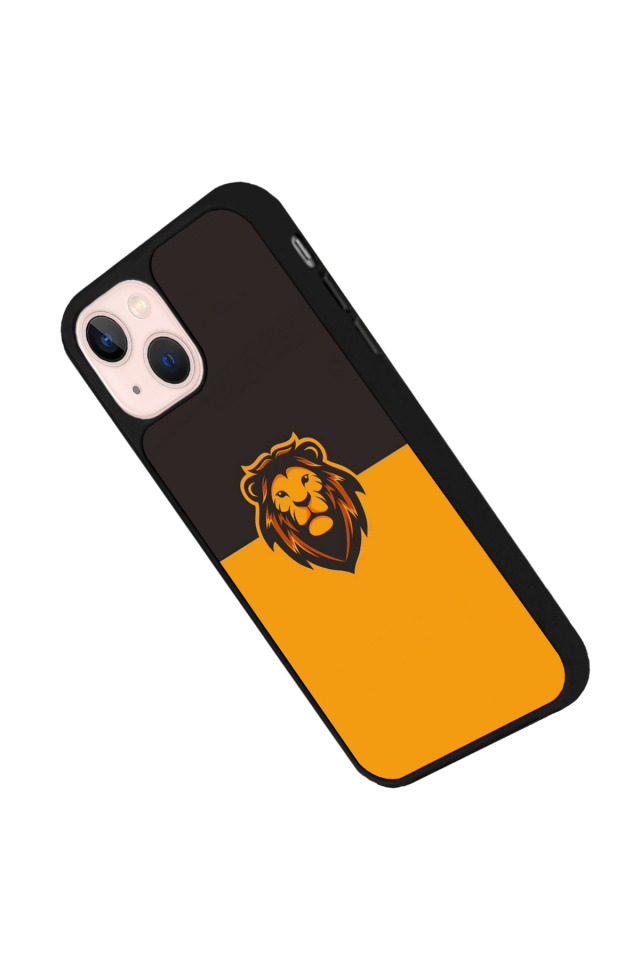 iPhone 13/14 Uyumlu Aslan Tasarımlı Glossy Premium Kılıf