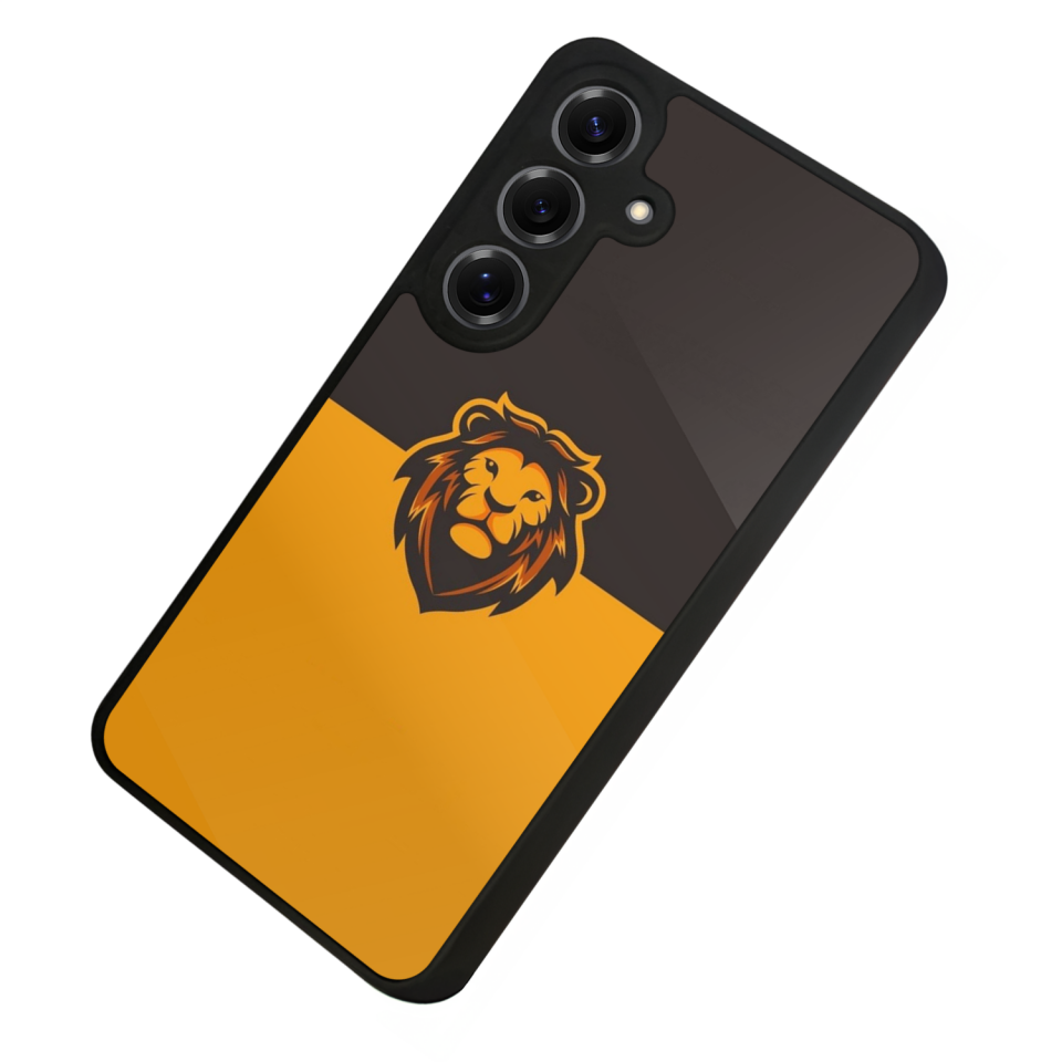 Samsung Galaxy S25 Uyumlu Aslan Tasarımlı Glossy Premium Kılıf