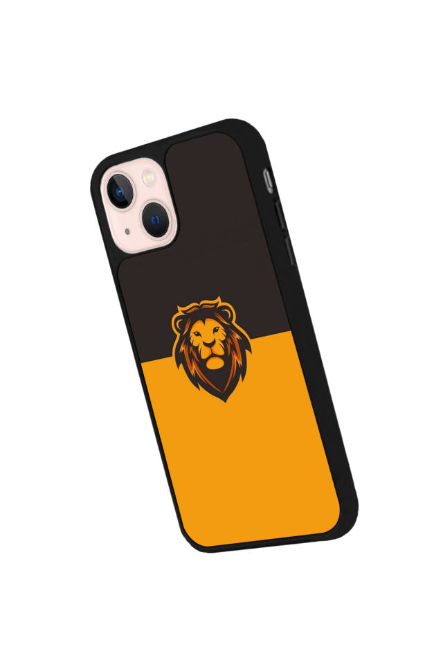 iPhone 13/14 Uyumlu Aslan Tasarımlı Glossy Premium Kılıf