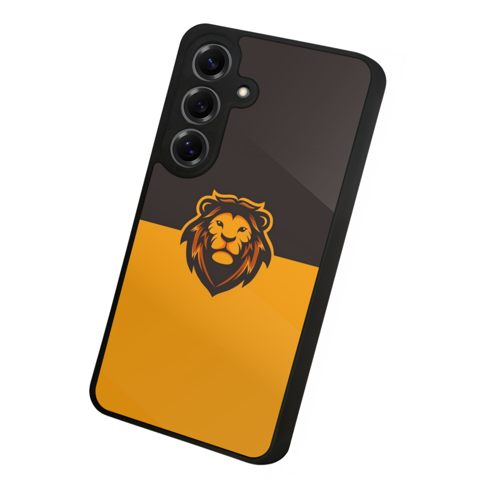 Samsung Galaxy S25 Uyumlu Aslan Tasarımlı Glossy Premium Kılıf