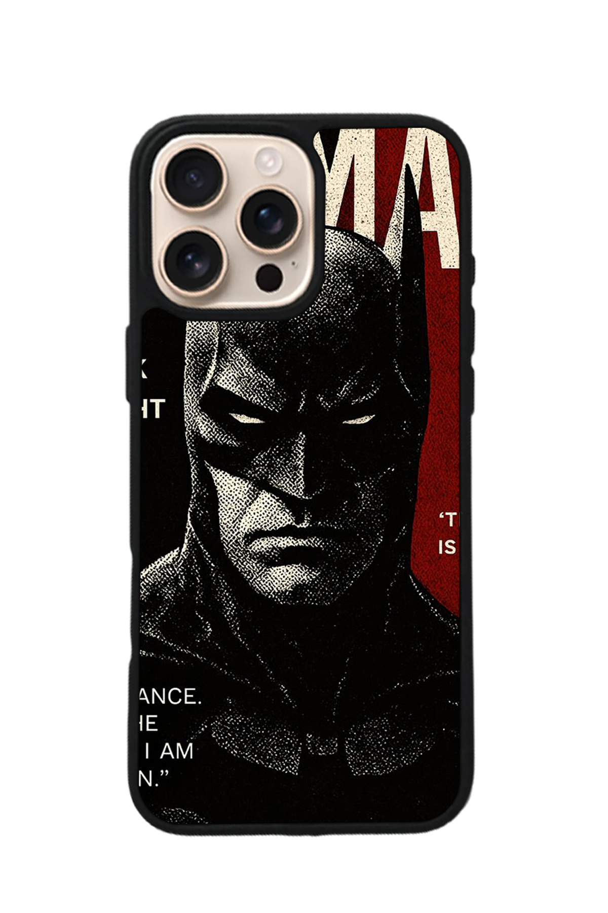 iPhone 16 Pro Uyumlu Batman Tasarımlı Glossy Premium Kılıf