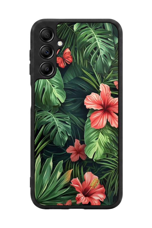 Samsung Galaxy A14 Uyumlu Botanik Tasarımlı Glossy Premium Kılıf