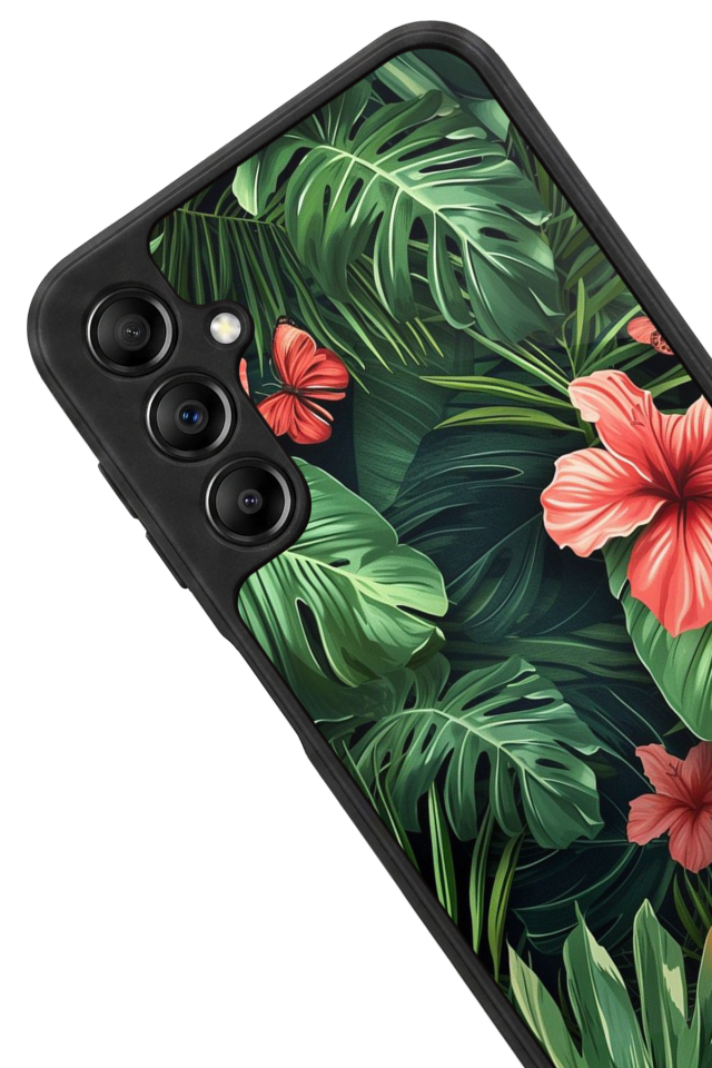 Samsung Galaxy A14 Uyumlu Botanik Tasarımlı Glossy Premium Kılıf