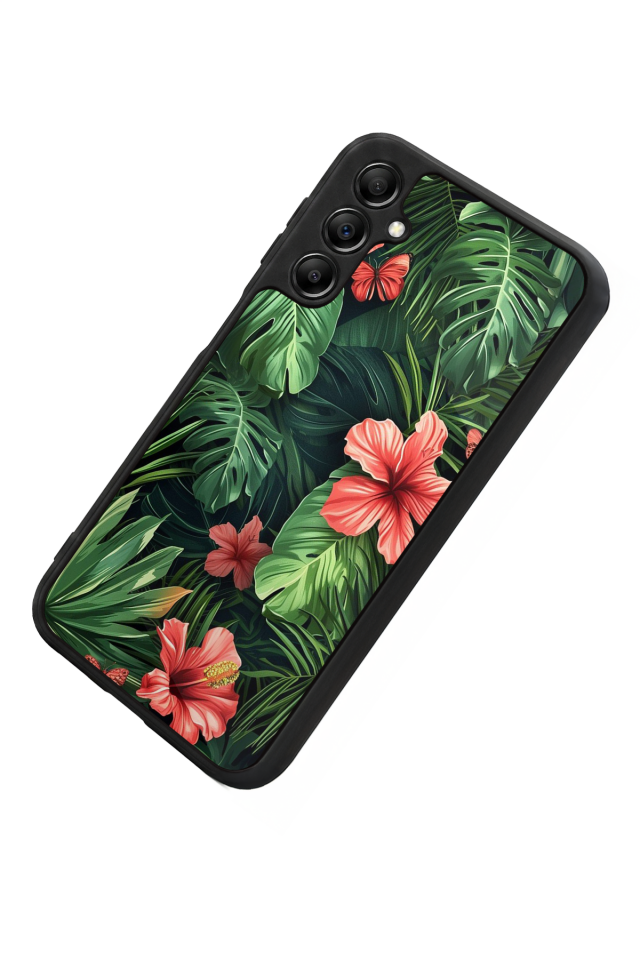 Samsung Galaxy A14 Uyumlu Botanik Tasarımlı Glossy Premium Kılıf