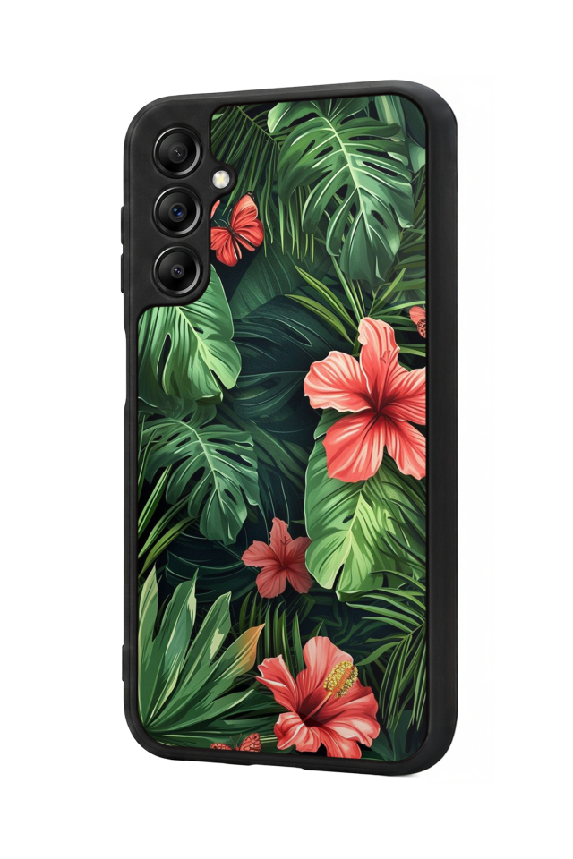 Samsung Galaxy A14 Uyumlu Botanik Tasarımlı Glossy Premium Kılıf