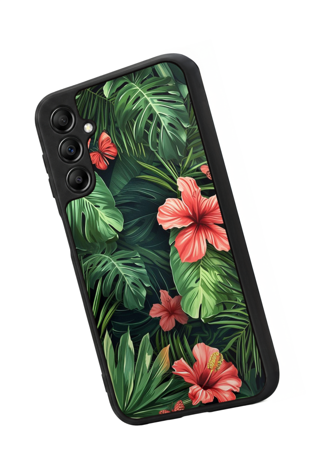 Samsung Galaxy A14 Uyumlu Botanik Tasarımlı Glossy Premium Kılıf
