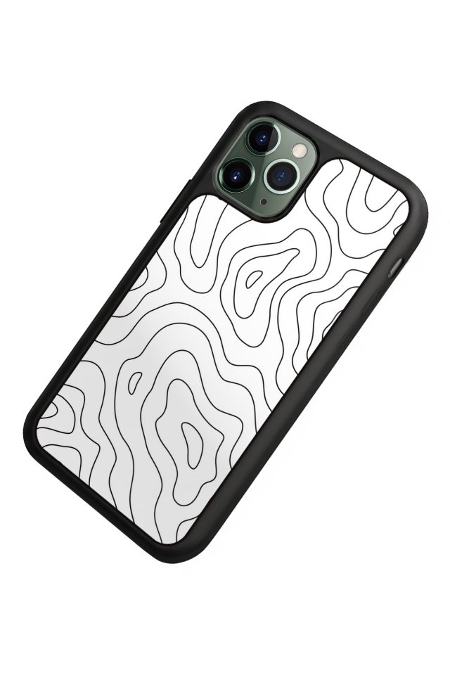 iPhone 11 Pro Uyumlu Çizgi Sanatı Tasarımlı Glossy Premium Kılıf