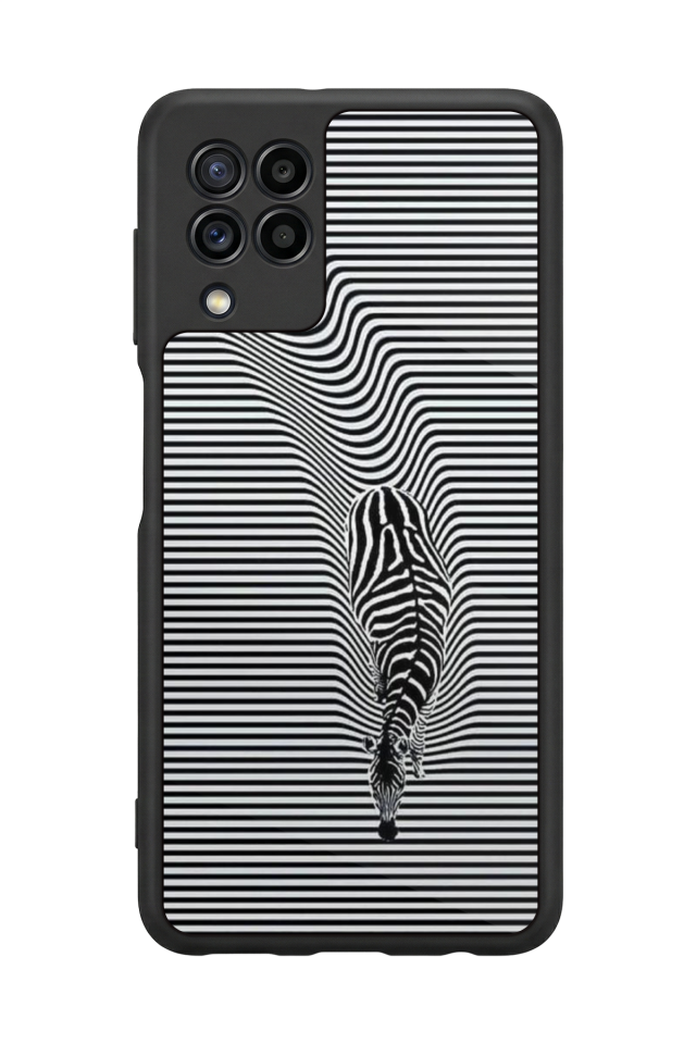 Samsung Galaxy M22 Uyumlu Çizgi Sanatı Tasarımlı Glossy Premium Kılıf