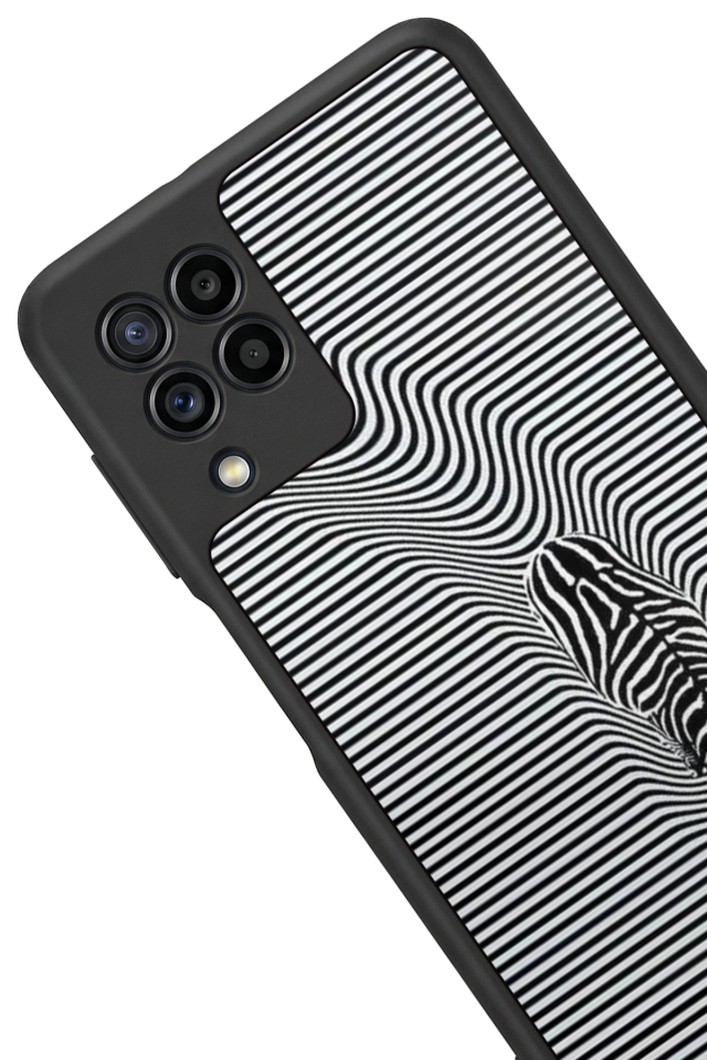 Samsung Galaxy M22 Uyumlu Çizgi Sanatı Tasarımlı Glossy Premium Kılıf
