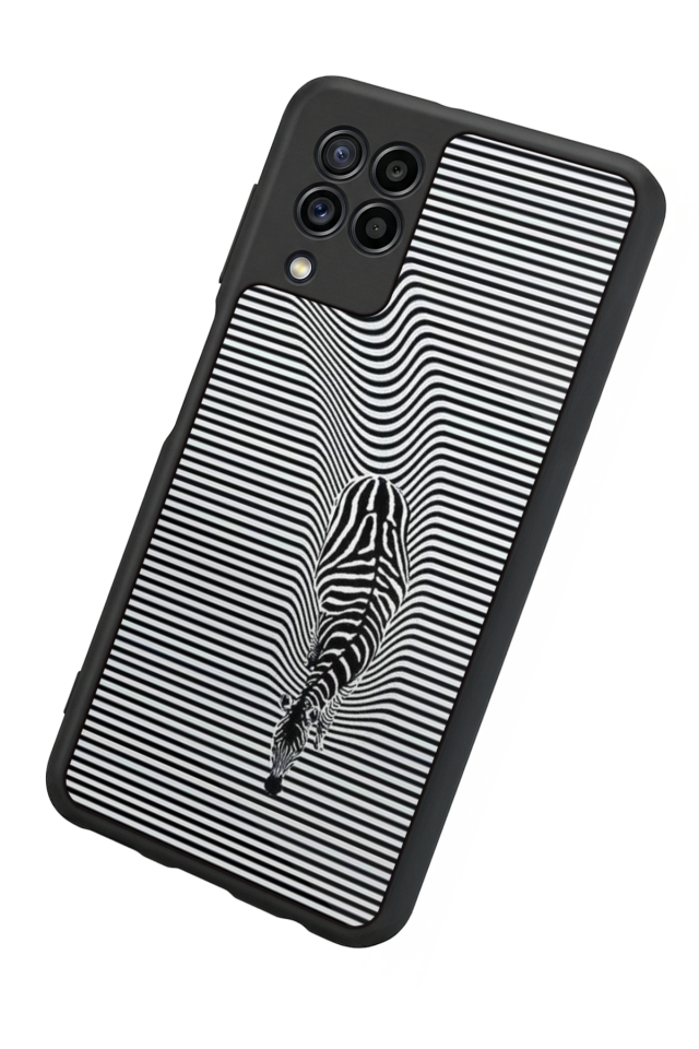 Samsung Galaxy M22 Uyumlu Çizgi Sanatı Tasarımlı Glossy Premium Kılıf