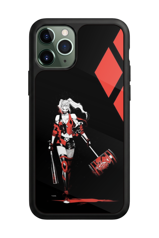 iPhone 11 Pro Max Uyumlu HarleyQueen Tasarımlı Glossy Premium Kılıf