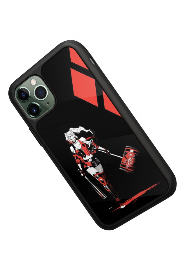 iPhone 11 Pro Max Uyumlu HarleyQueen Tasarımlı Glossy Premium Kılıf