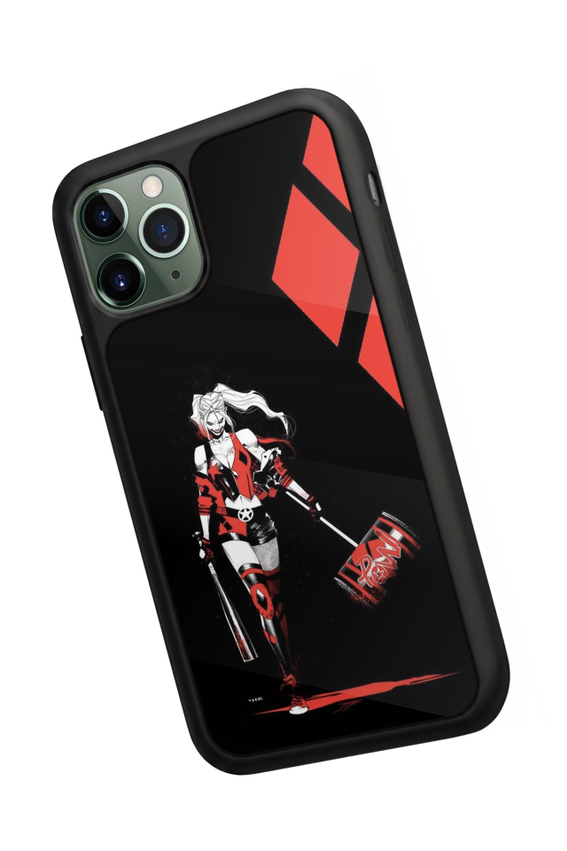 iPhone 11 Pro Max Uyumlu HarleyQueen Tasarımlı Glossy Premium Kılıf