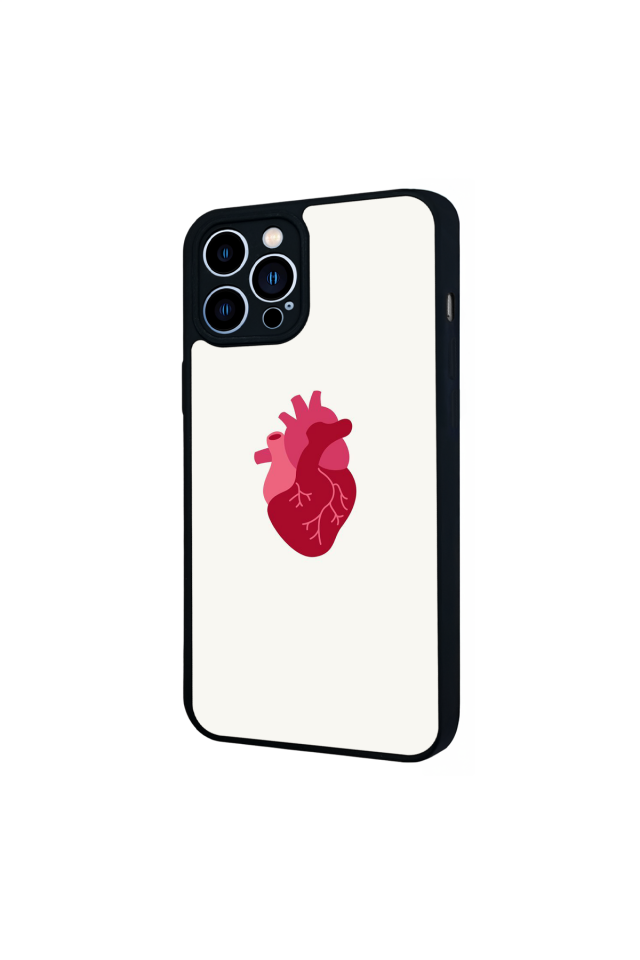 iPhone 13 Pro Max Uyumlu Kalp Love Tasarımlı Glossy Premium Kılıf