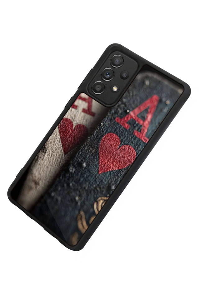 Samsung Galaxy A72 Uyumlu Kart Tasarımlı Glossy Premium Kılıf