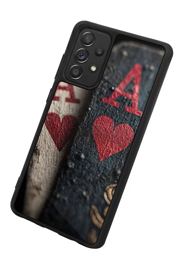Samsung Galaxy A72 Uyumlu Kart Tasarımlı Glossy Premium Kılıf