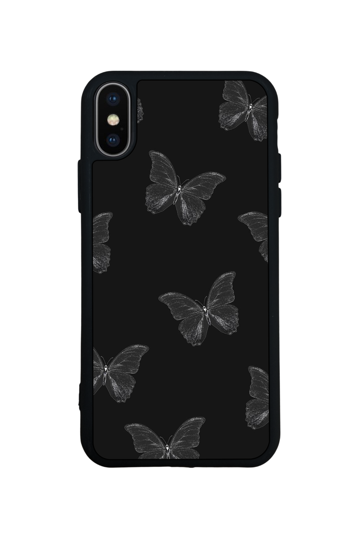 iPhone XS Max Uyumlu Kelebek Tasarımlı Glossy Premium Kılıf