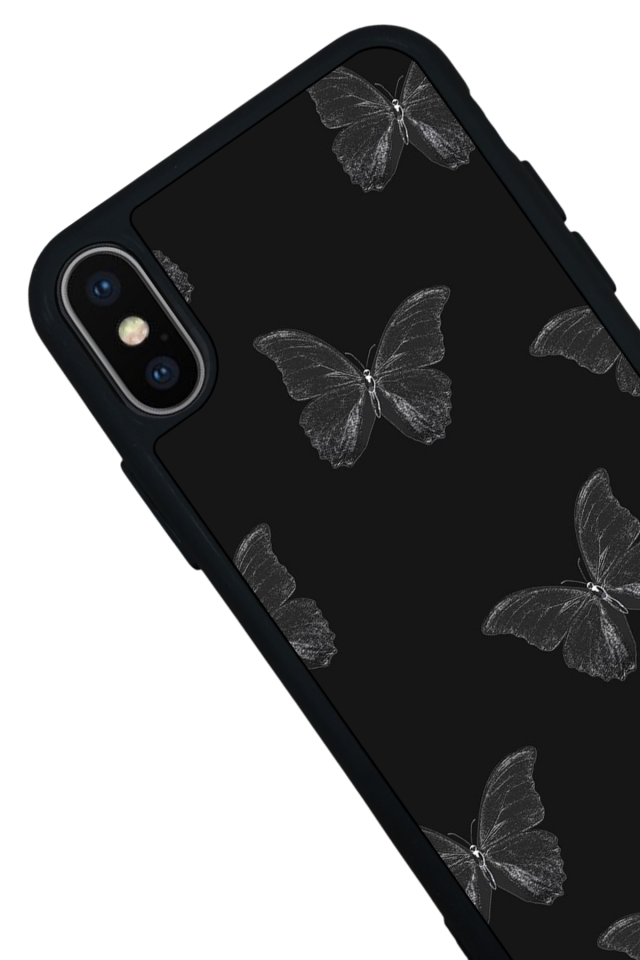 iPhone XS Max Uyumlu Kelebek Tasarımlı Glossy Premium Kılıf
