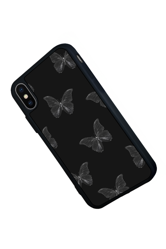 iPhone XS Max Uyumlu Kelebek Tasarımlı Glossy Premium Kılıf