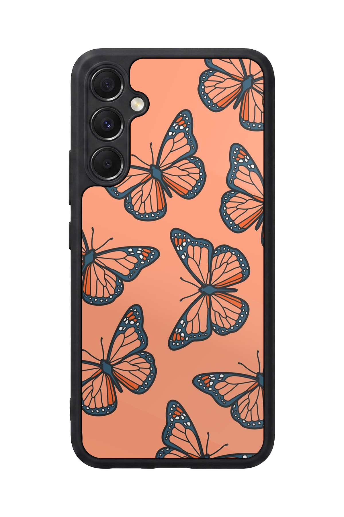 Samsung Galaxy A34 Uyumlu Kelebek Tasarımlı Glossy Premium Kılıf