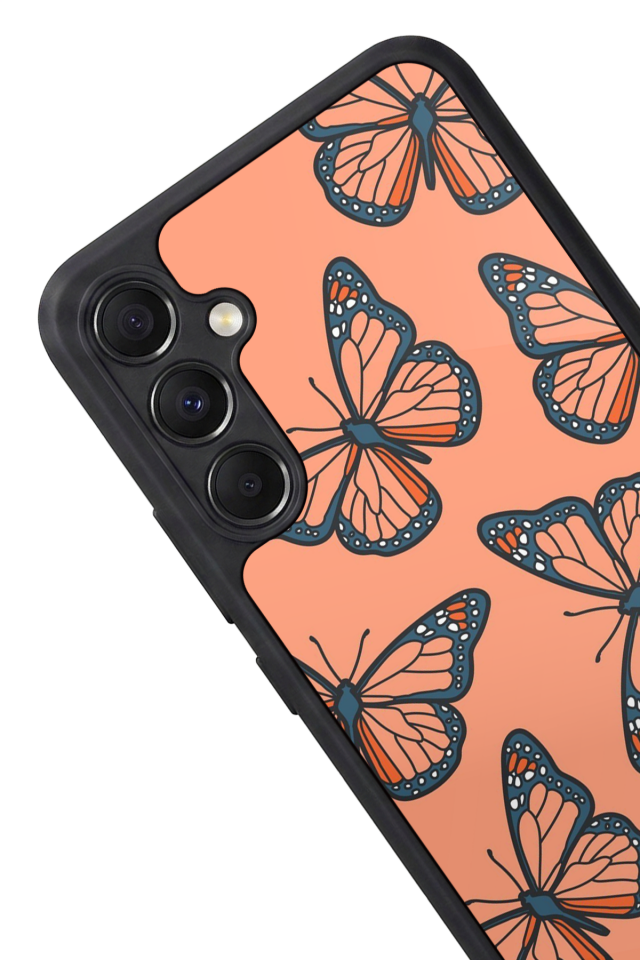 Samsung Galaxy A34 Uyumlu Kelebek Tasarımlı Glossy Premium Kılıf