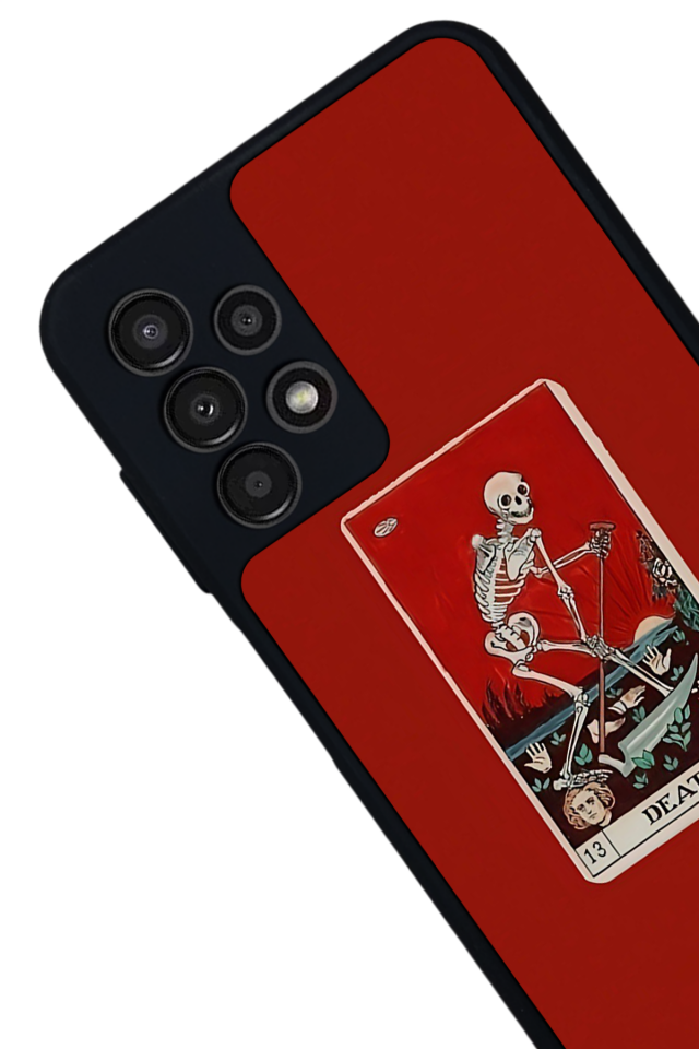 Samsung Galaxy A23 Uyumlu Kirmizi Tasarımlı Glossy Premium Kılıf