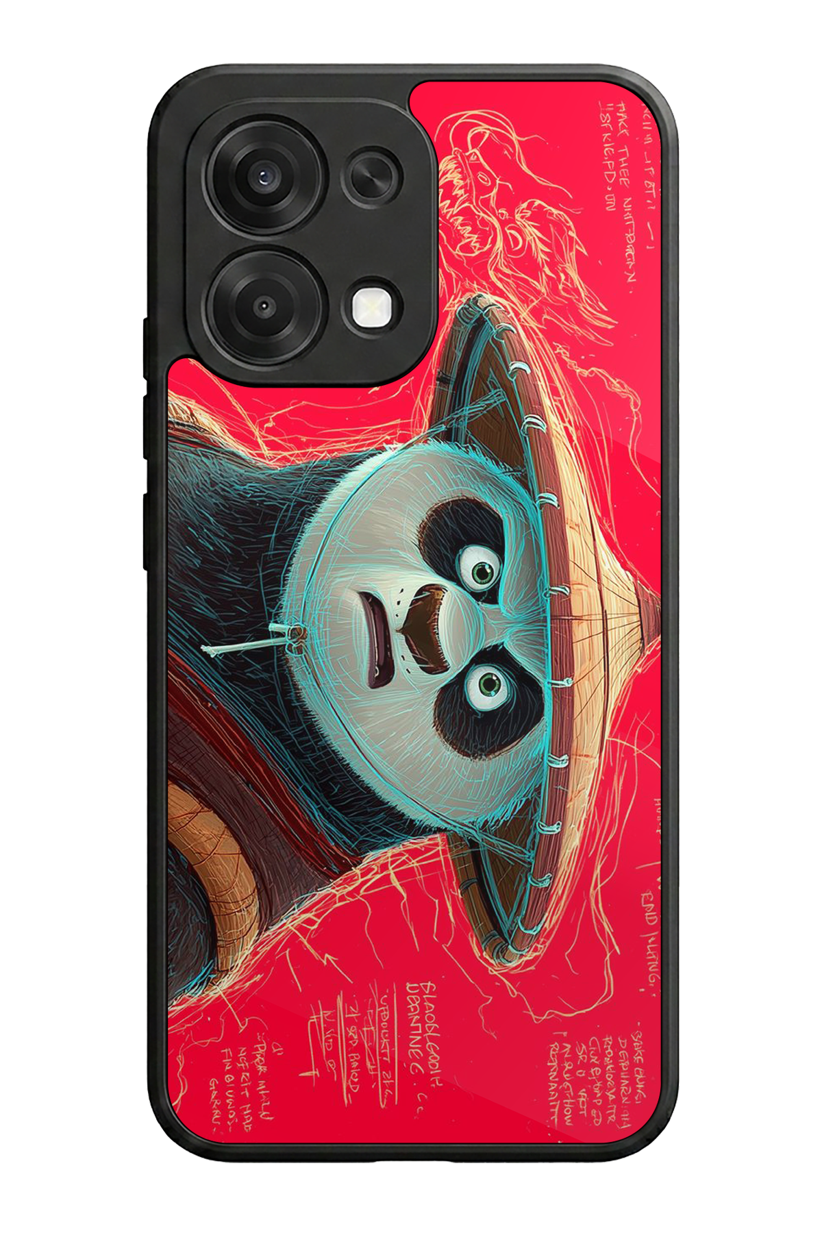 Oppo A6 Pro Uyumlu Kung Fu Panda Tasarımlı Glossy Premium Kılıf