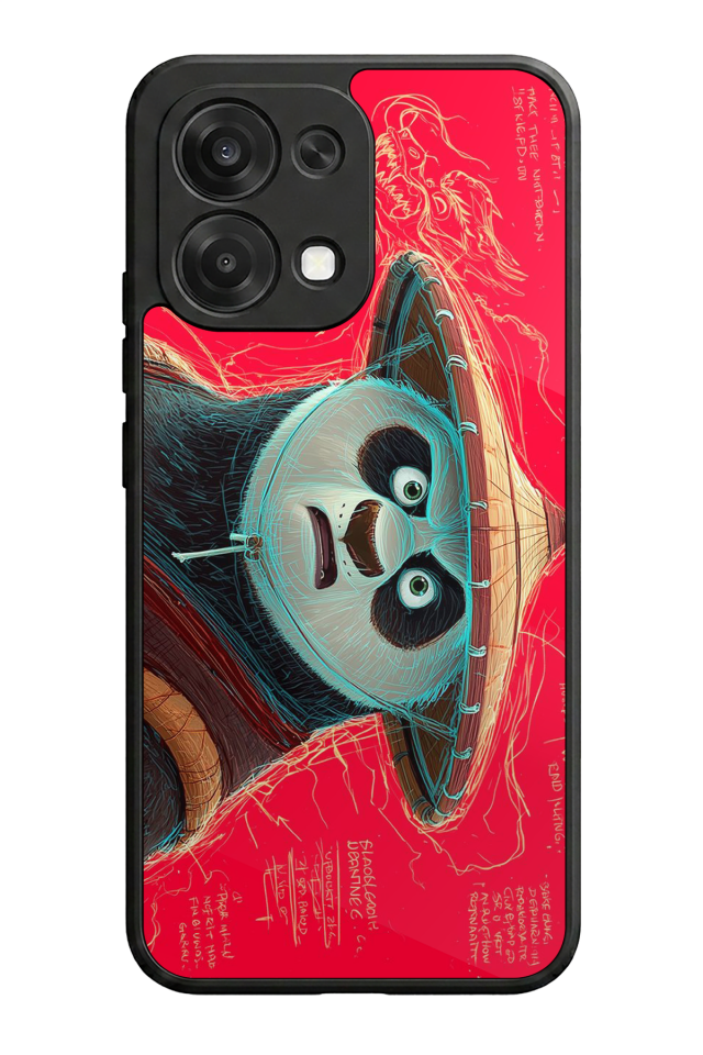 Oppo A6 Pro Uyumlu Kung Fu Panda Tasarımlı Glossy Premium Kılıf