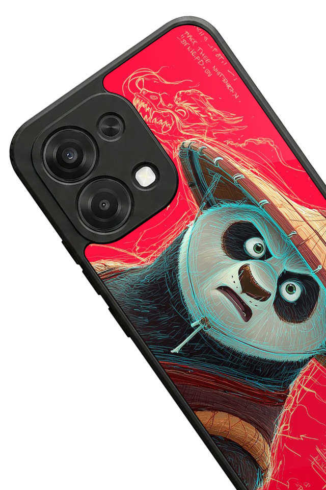 Oppo A6 Pro Uyumlu Kung Fu Panda Tasarımlı Glossy Premium Kılıf