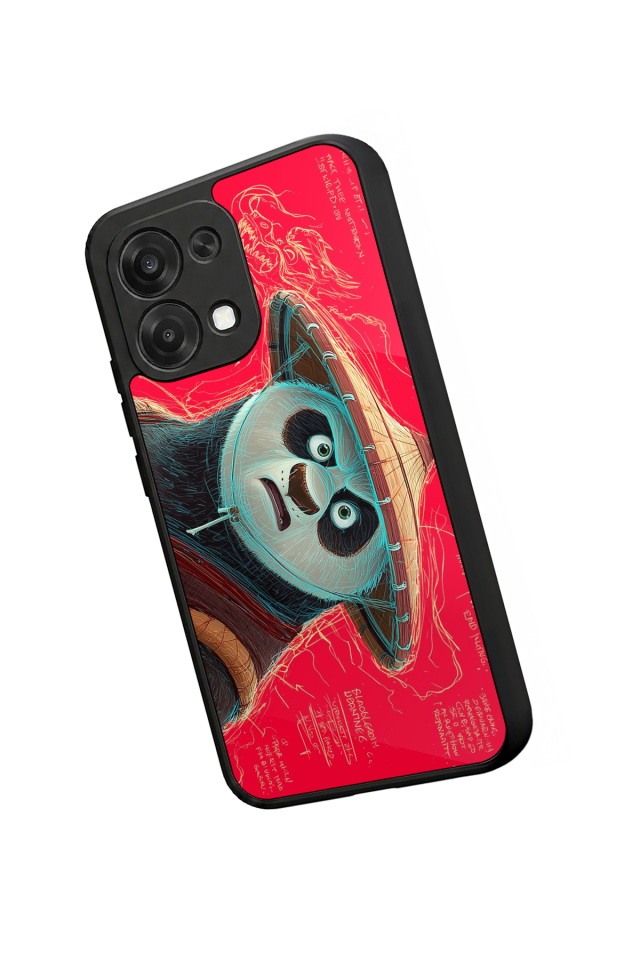 Oppo A6 Pro Uyumlu Kung Fu Panda Tasarımlı Glossy Premium Kılıf