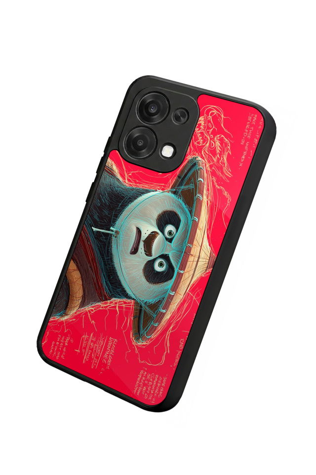 Oppo A6 Pro Uyumlu Kung Fu Panda Tasarımlı Glossy Premium Kılıf