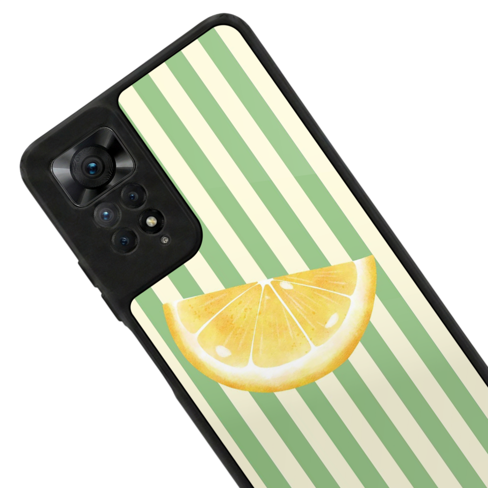 Xiaomi Redmi Note 12 Pro Uyumlu Limon Tasarımlı Glossy Premium Kılıf